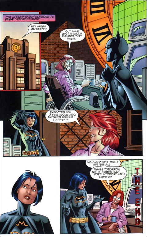 Catwoman is right you should never underestimate Cassandra Cain not as 